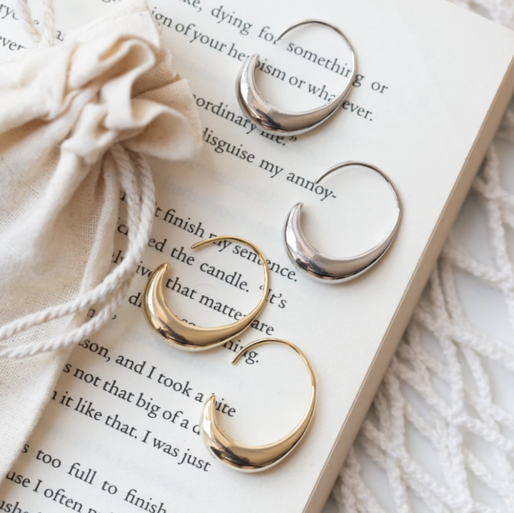 奢華的金銀耳環